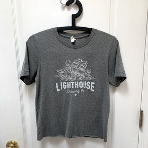 Grey Cropped Brewery T-shirt